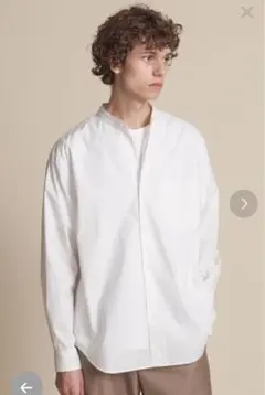 バンドカラーシャツ　ホワイト　Sサイズ　ユナイテッドアローズ