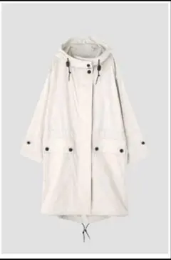 アイボリーフード付き モッズコートMARGARET HOWELL