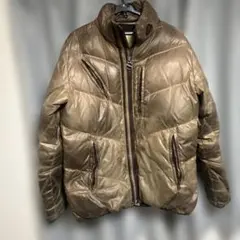ディーゼル　DIESEL ブラウン ダウンジャケット スタンドカラー