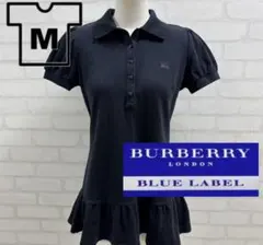 BURBERRY BLUE LABEL ブラック M 半袖ポロシャツ チュニック