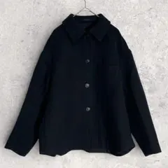 ユニクロ　黒　アウター　Ｓ　カジュアル　ジャケット　コート　無地　シンプル