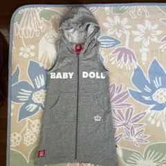 BABYDOLL ベビードール タンクトップ ジップアップパーカー