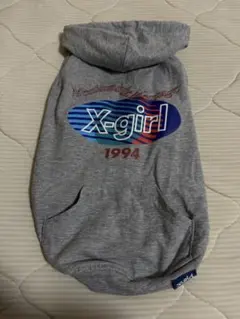 X-girl フード付き犬服 グレー エックスガールのサムネイル