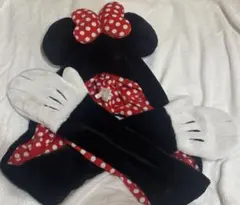 ディズニー ミニーマフラーキャップ