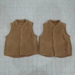 ユニクロ リバーシブルボアベスト100