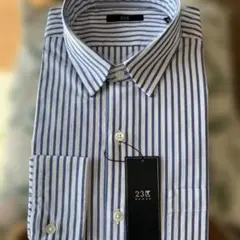 23X HOMME ストライプ 長袖ワイシャツ 48のサムネイル