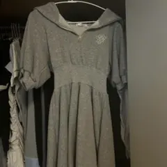 evelyn ミニワンピース グレー