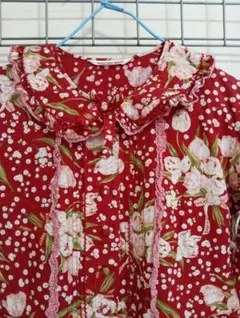 PINK HOUSE 花柄ワンピース レッドのサムネイル