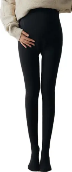 あったかマタニティ―タイツ❤サイズ調節可能で長期間着用 伸縮性抜群