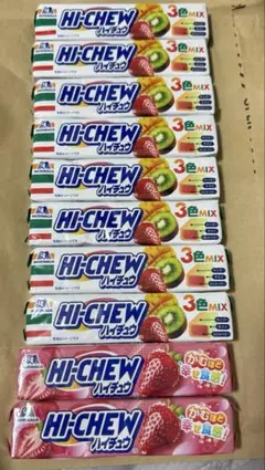 森永製菓 ハイチュウ 人気MIX 3つの味といちごの味　10点セットのサムネイル
