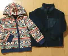 フリース2枚セット　110