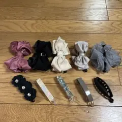 ヘアアクセサリーバナナクリップ　10個セット