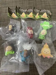 こびとづかん　おすわりマスコット4 シークレット無　6点