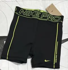 NIKE PRO ショートパンツ ブラック/ネオンイエロー160cmキッズ