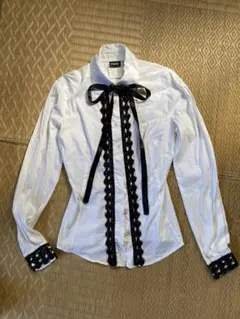 d&g レースリボンシャツワイシャツ長袖シャツ