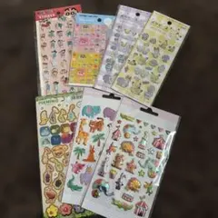 シールまとめ売り　クレヨンしんちゃん　ポケモン　ピクミンなど