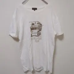 ポールスミス(S)半袖Tシャツ＊フロントプリント＊トップス＊Uネック＊日本製＊綿