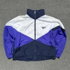 【希少】90s Reebok ナイロンジャケット 短丈 ワイドシルエット Y2K