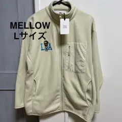 希少【MELANGE】ネコ 刺繍 ボアジャケット オーバーサイズ ベージュ F 