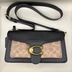コーチ 79337 タビー シグネチャー 3way ハンドバッグ 黒