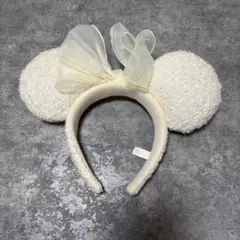 ホワイトミッキー耳カチューシャ　2025購入