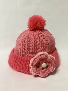 ぬいぐるみ用ハンドメイドコスチューム 約43cmサイズ対応☆ニット帽ピンク