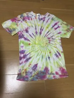 タイダイ柄 コットンTシャツ マルチカラー