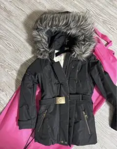 Radyブラックファー付きロングコート