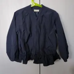 branshes 120センチ　ネイビー フリル裾ジャケット
