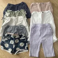 ショートパンツ　7分丈パンツ　８枚まとめ売り　90