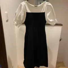 セルフォード　ワンピース　ネイビー　ホールガーメント　38