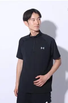 UNDER ARMOUR2024モデルテックショートスリーブ1/2ジップTシャツ