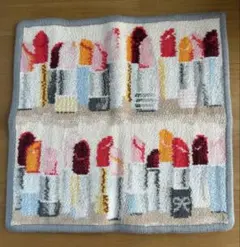 フェイラー　コスメ柄　リップ　ハンカチ