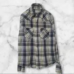 Lee リー チェックシャツ ブラウス M スナップボタンのサムネイル