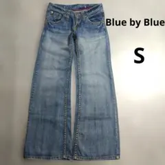 y2k　ローライズ　バギー　フレアデニムパンツ　平成ギャル　Sサイズ