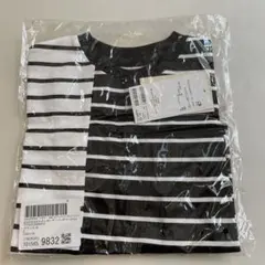チャオパニックティピー　ボーダー　Tシャツ　モノクロ　白黒　アシンメトリーのサムネイル