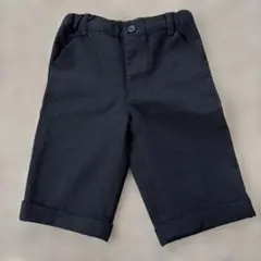 COMME CA ISM 黒 ハーフパンツ 110A