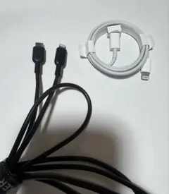 アンカーライトニングケーブル中古3本 新品未使用純正ライトニング１本