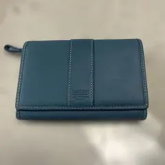 2026年最新】coach 財布 二つ折り ブルーの人気アイテム - メルカリ