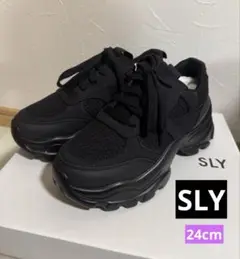 【新品】SLY 厚底スニーカー ブラック　24cm M size
