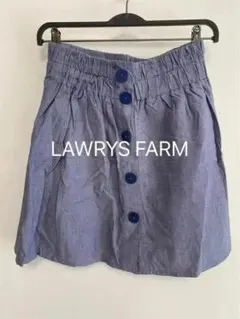LOWRYS FARM デニム風ボタンスカート Lサイズ