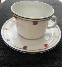 廃盤品】リチャード・ジノリ クリッパー ティーカップ＆ソーサー2客