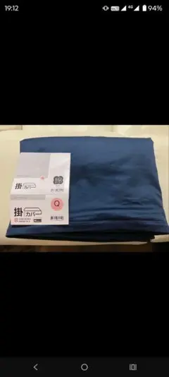 新品同様　ニトリ　Nグリップ　綿100%ひもなしラクラク掛け布団カバー　クイーン