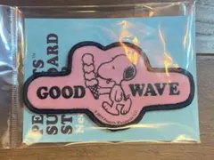 スヌーピー　ステッカー　桃　サーフボードステッカー　ピーナッツ