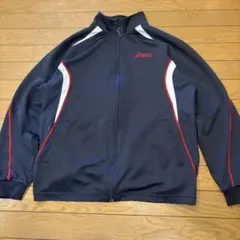 asics アシックス ジャージ ジャケット ネイビー