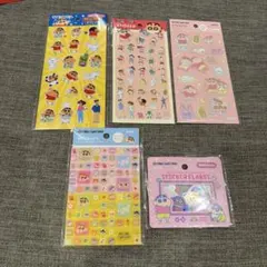 セリア　クレヨンしんちゃん シールセット 5点セット