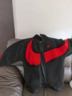 Nike フリースジャケット ブラック/レッド