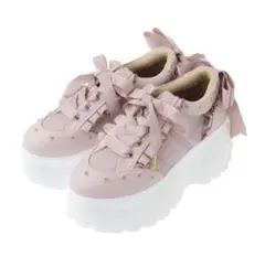 LIZLISA フロントビジュー厚底スニーカー 26cm