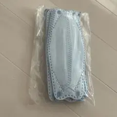 立体型マスク　ブルー