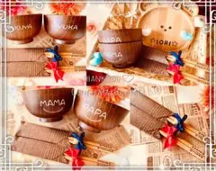 R☆プロフ必読様ご確認　名入れアニマルプレートカジュアルギフトセット　お椀お箸